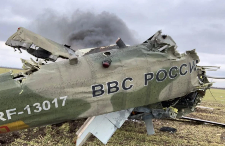 უკრაინელმა საზღვაო ქვეითებმა 4 რუსული ვერტმფრენი გაანადგურეს