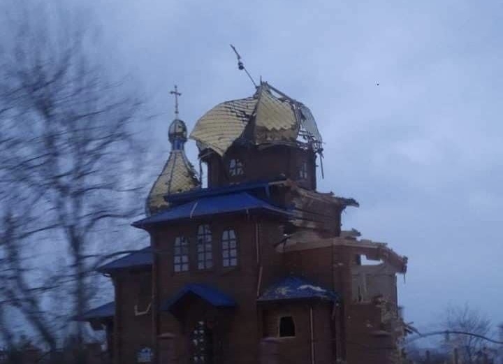 ვოლნოვახაში რუსებმა წმინდა ნიკოლოზ საკვირველმოქმედის სახელობის ეკლესია გაანადგურა