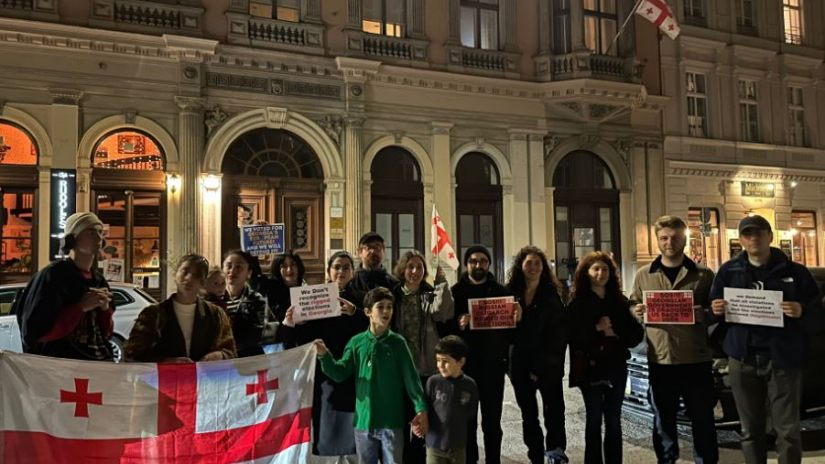 ვენაში მცხოვრებმა ქართველმა სტუდენტებმა გაყალბებული არჩევნები გააპროტესტეს