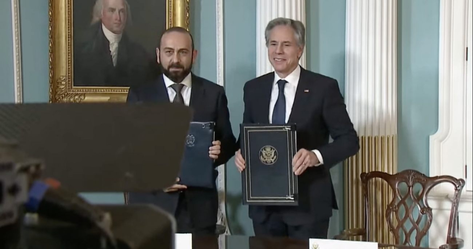 აშშ-მ და სომხეთმა სტრატეგიული პარტნიორობის შესახებ ხელშეკრულებას ხელი მოაწერეს